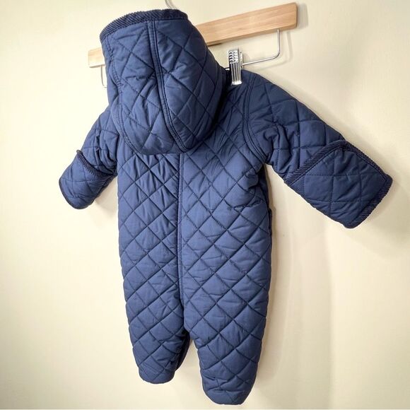 Ralph Lauren Quilted Fleece Lined Snap Closure Snow Suit 3 Months - Picture 6 of 10